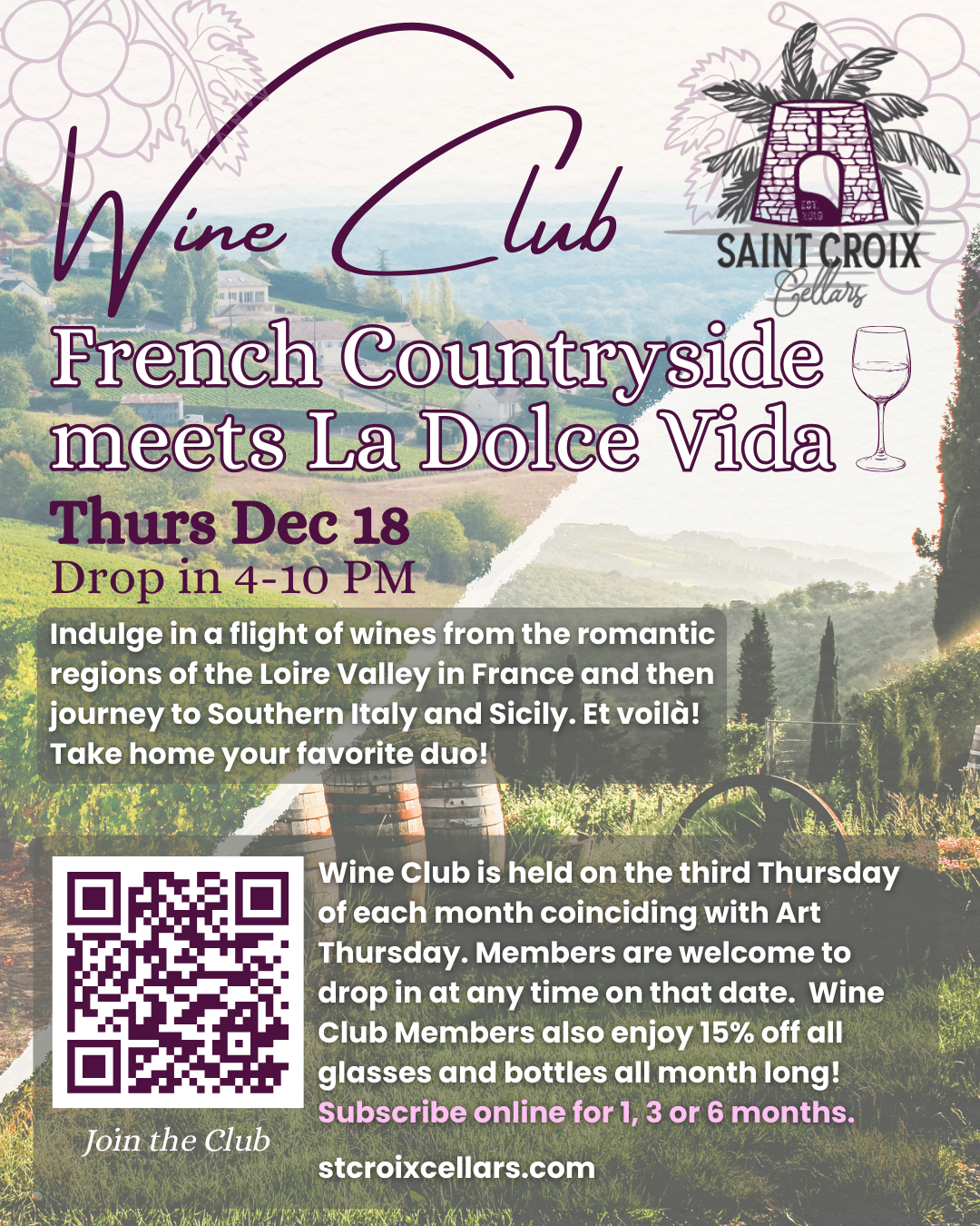 December 18 Wine Club